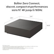 LG OLED evo AI G6, piloté par la technologie Hyper Radiant Color, montre des visuels 3,9 fois plus lumineux avec le processeur alpha 11 AI 4K Gen3 Dual AI Engine, Reflection Free Premium, et des badges Noir absolu et couleur réaliste dans une disposition pentagonale.